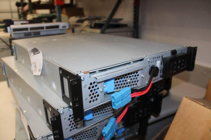 lot 38 image: Lot of (2) APC Smart UPS 3000 Rack-Mount Battery
