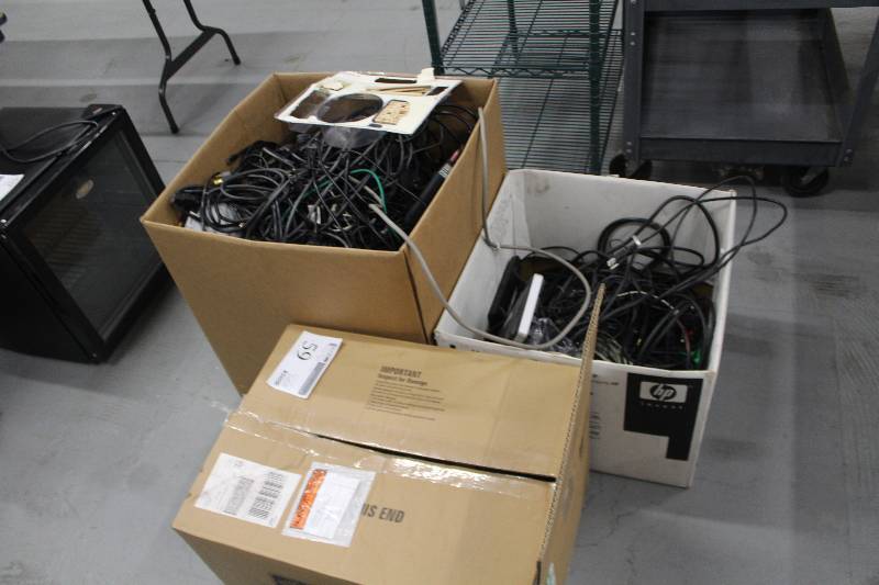 lot 59 image: Lot of (3) Boxes of Misc Cables