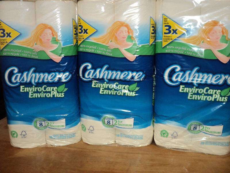 lot 33 image: cashmere toilet paper, 2 ply, eviro...
