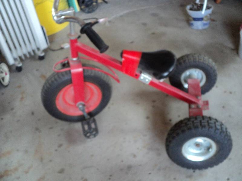 lot 71 image: trike, big wheels...