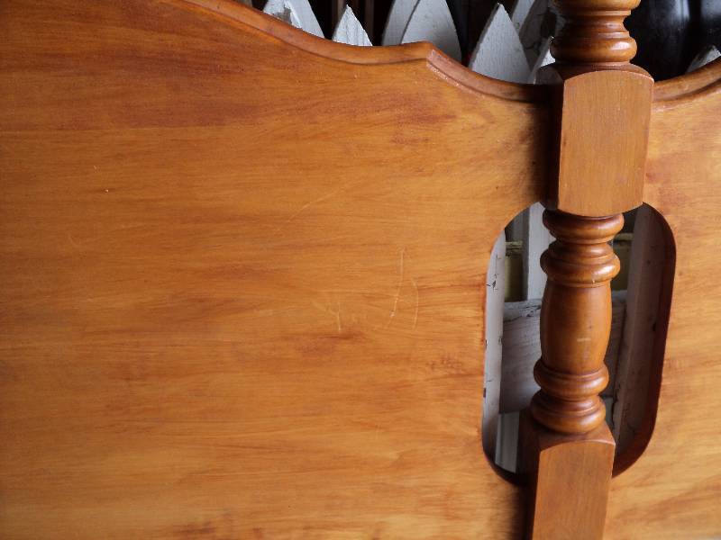 lot 79 image: queen size bed headboard...
