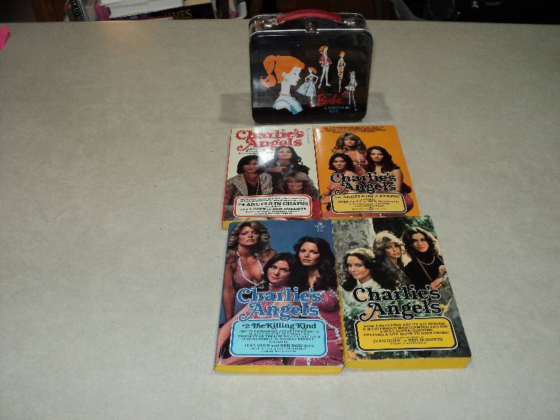 lot 92 image: 4 charlies angels books and barbie ...