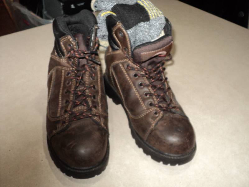 lot 125 image: brahma leather boots, size 7 mens, ...