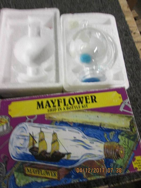 lot 204 image: globe barometer glass and a mayflow...