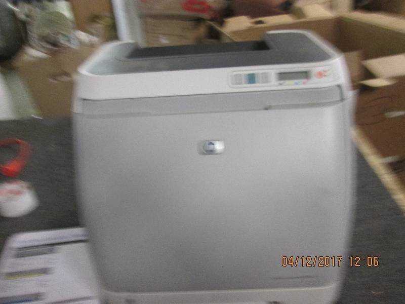 lot 220 image: hp color laserjet 2600n printer tes...