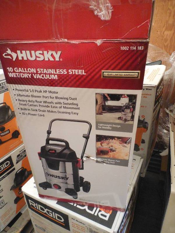 Husky 10 Gal. Stainless Steel WetDry Vacuum