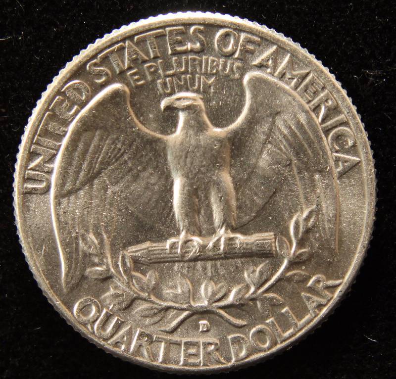 1964-D WASHINGTON SILVER QUARTER BU-UNC