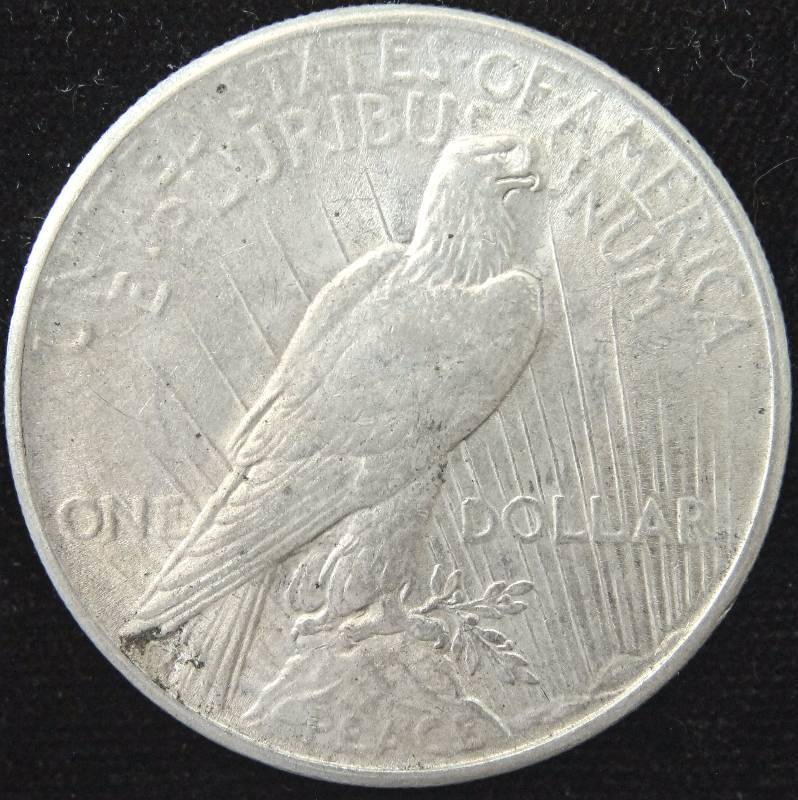 1925 PEACE SILVER DOLLAR VF