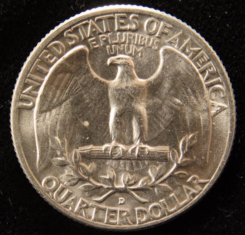 1961-D WASHINGTON SILVER QUARTER BU-UNC