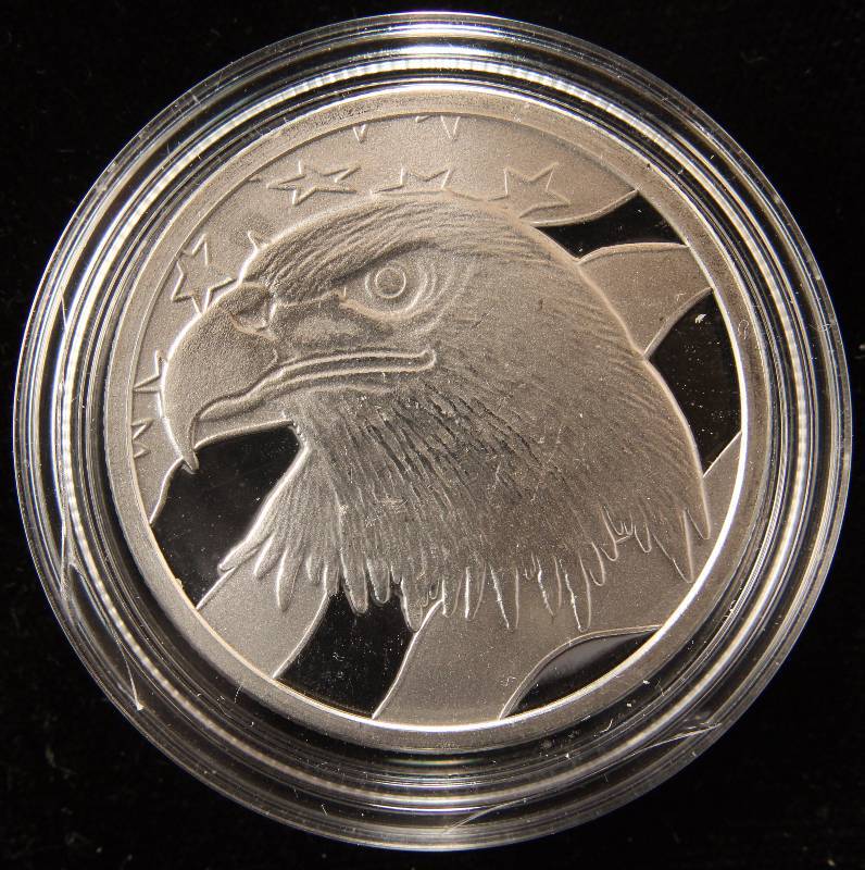 1 TROY OZ. .999 FINE SILVER PLEDGE OF ALLEGIANCE IN AIRTITE
