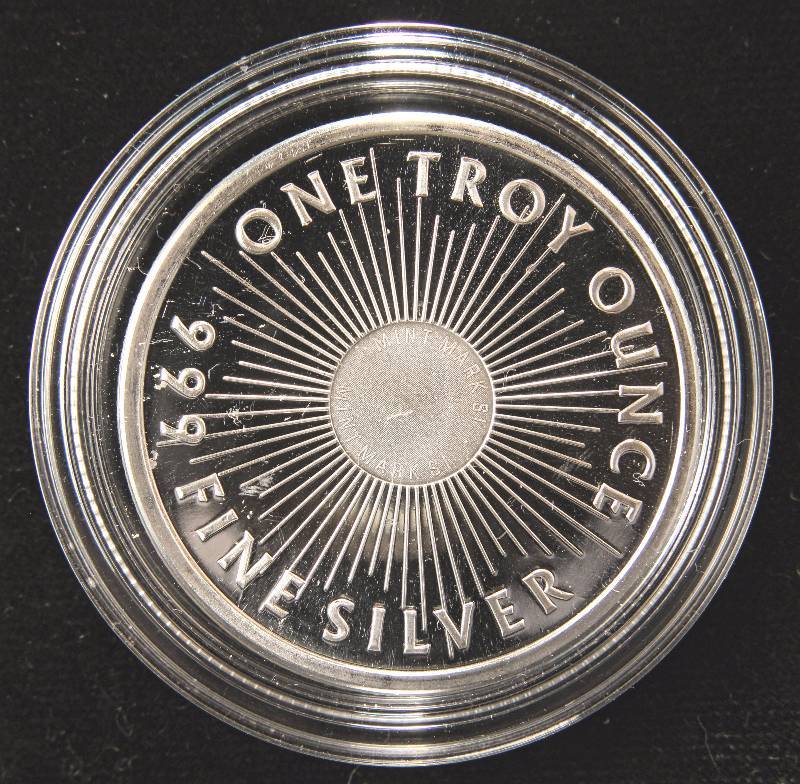 1 TROY OZ. .999 FINE SILVER SUNSHINE MINTING IN AIRTITE HOLDER