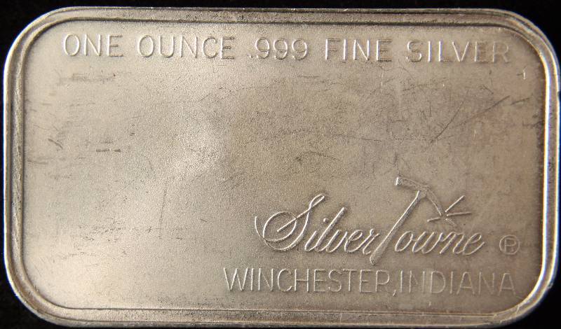 1 TROY OZ. .999 FINE SILVER BAR THE AMERICAN PROSPECTOR