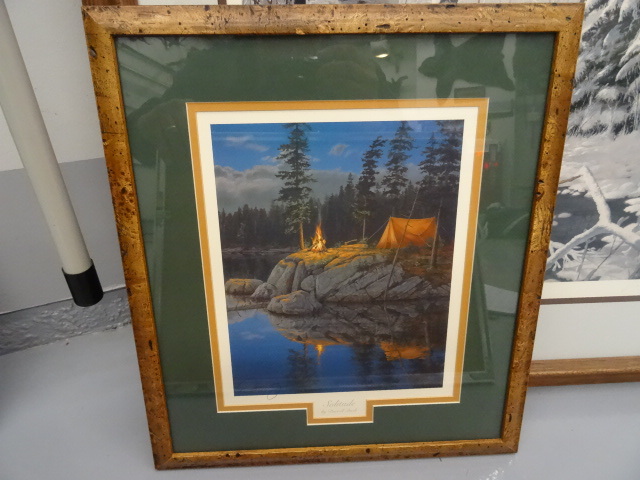 lot 36 image: Solitude by Darrell Bush print. 15 ...