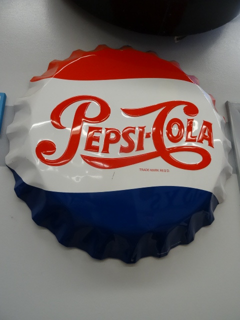 lot 40 image: Pepsi Cola Bottle cap wall hanging ...