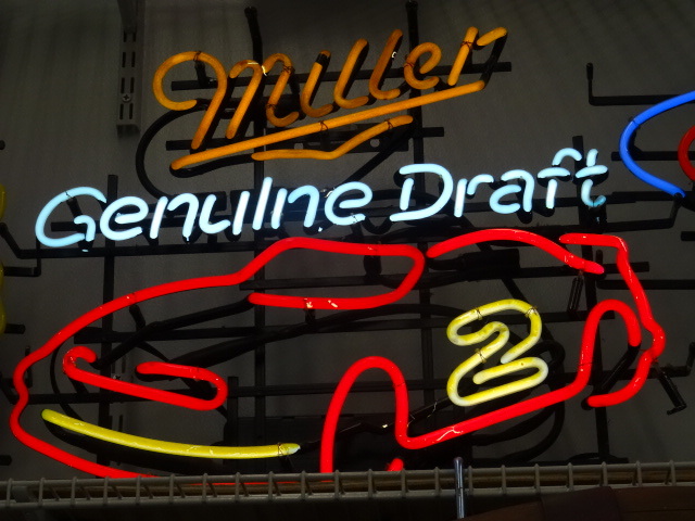 lot 42 image: Miller Genuine Draft #2 Nascar Neon...