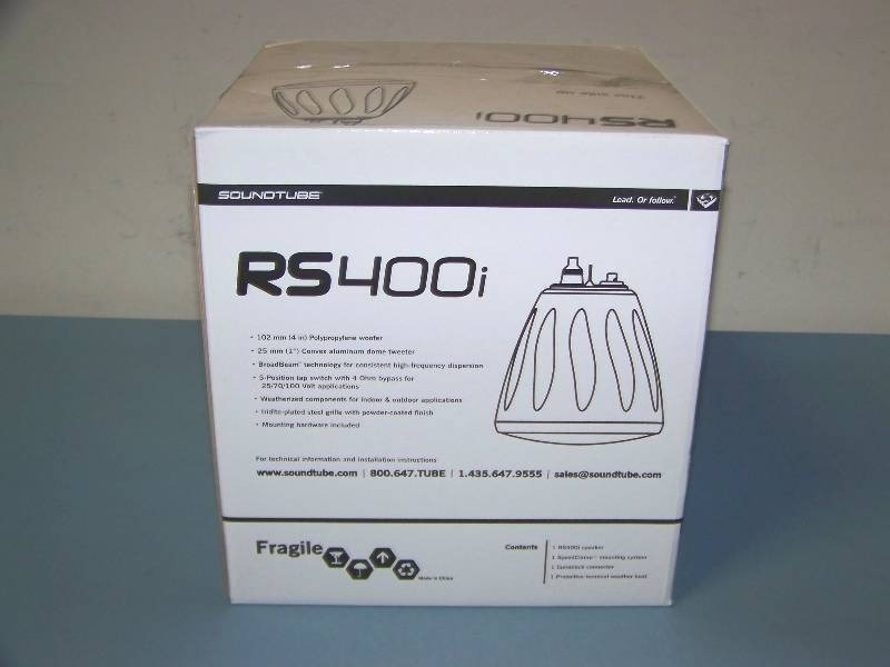 lot 55 image: (1) SoundTube, 4, Coaxial, Two-Way, Open-Ceiling, Pendant Speaker - NEW in Original Box