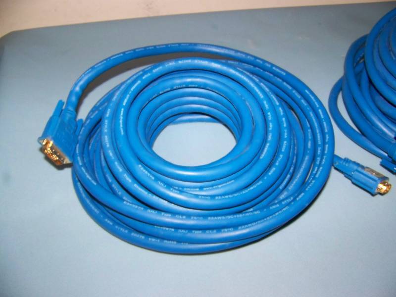 lot 102 image: (3) Heavy-Duty, Long Runs of DVI-D, Super High Resolution Cables