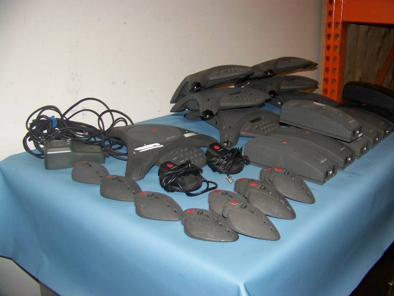 lot 89 image: Polycom, Conference Telephones  Phones, Mic Pods  Extended Microphones, Interface Modules and more