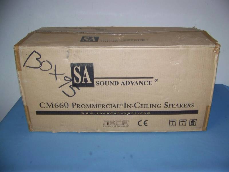 lot 65 image: (Pair) Sound Advance, 6, Prommercial, In-Ceiling Speakers - NEW in Original Box