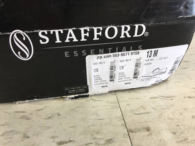 stafford mens dress shoes size 13m