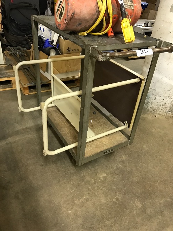 Metal shop cart