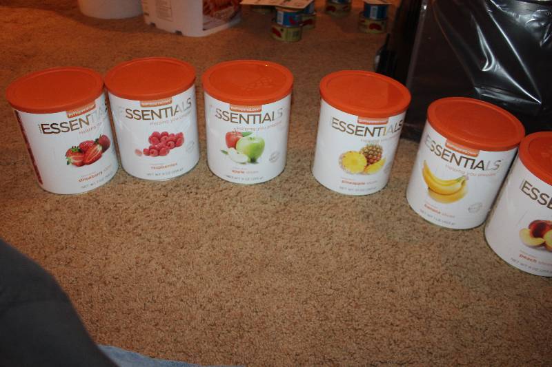 lot 37 image: Lot of (6) Cans of Essentials Dried Fruit