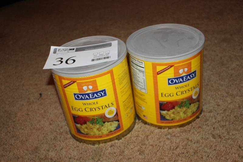 lot 36 image: Lot of (2) Cans of OvaEasy Whole Egg Crystals