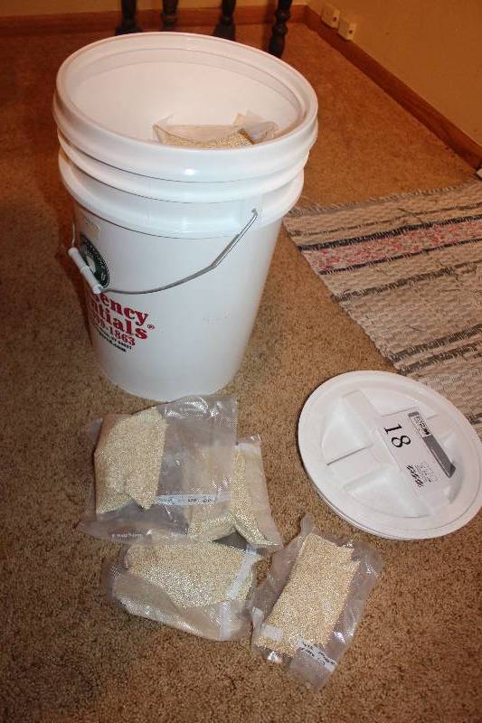 lot 18 image: Bucket of Couscous, Rice