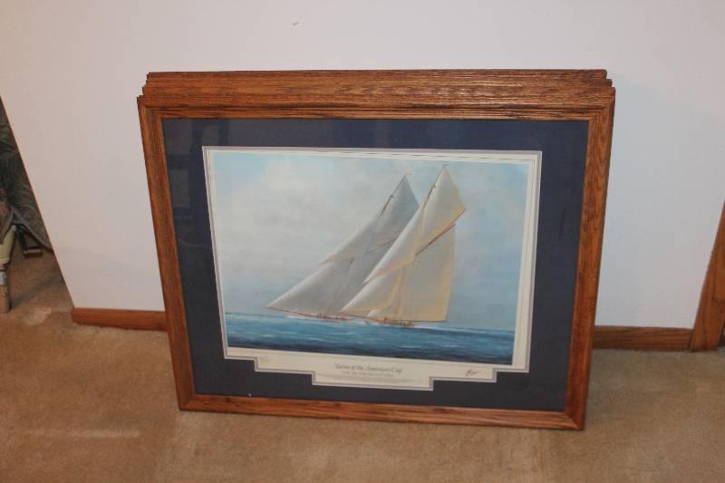 lot 81 image: Lot of (4) Framed Matted Signed Pictures
