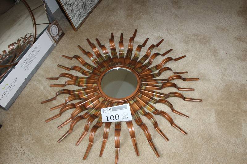 lot 100 image: Sunburst Mirror