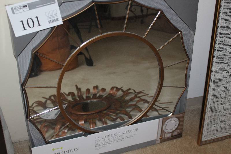 lot 101 image: Starburst Mirror