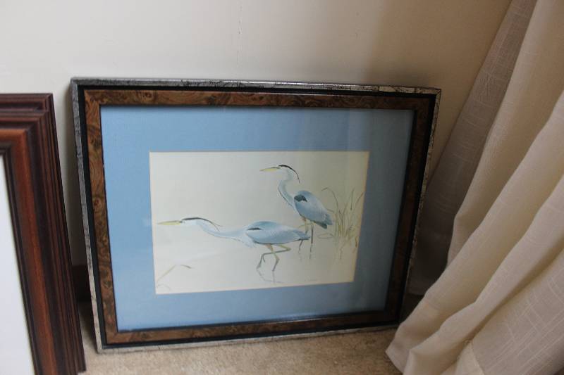 lot 95 image: Framed Matted Signed Wall Art