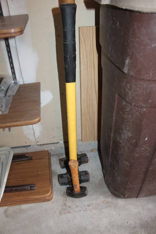 lot 123 image: Lot of (3) Tools Includes 2-Sledge Hammers, 1-Hammer