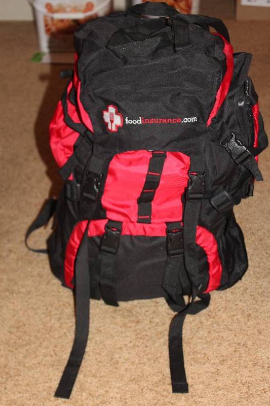 lot 7 image: Backpack w Survival Supplies
