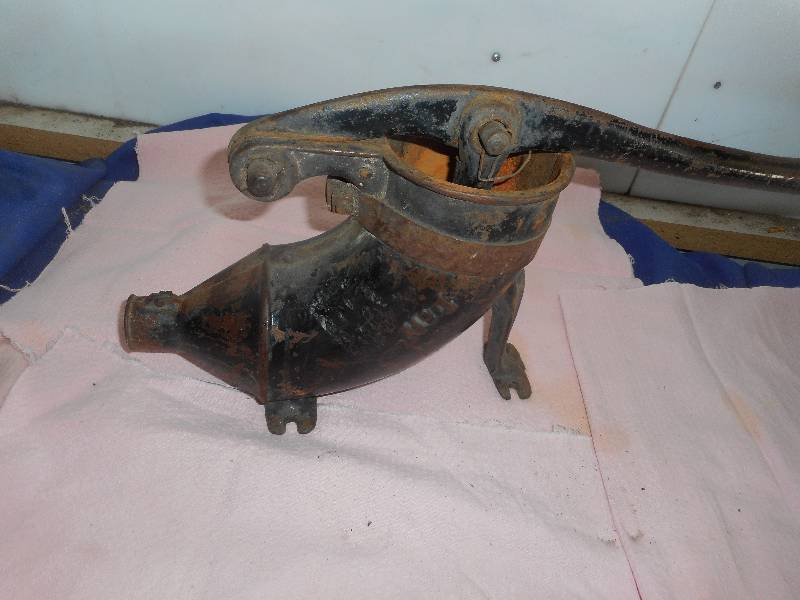 ANTIQUE CAST IRON SAUSAGE STUFFER
