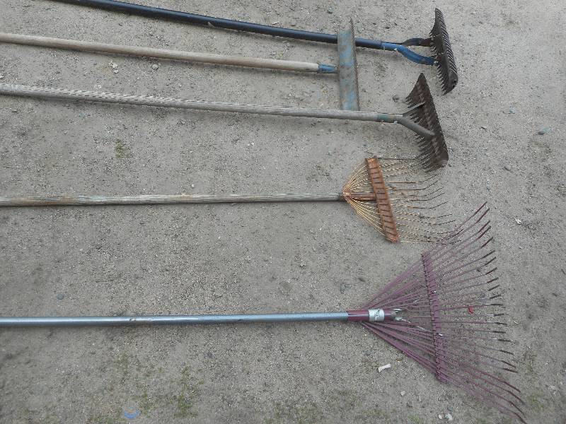 3 ROCK RAKES AND 2 REG