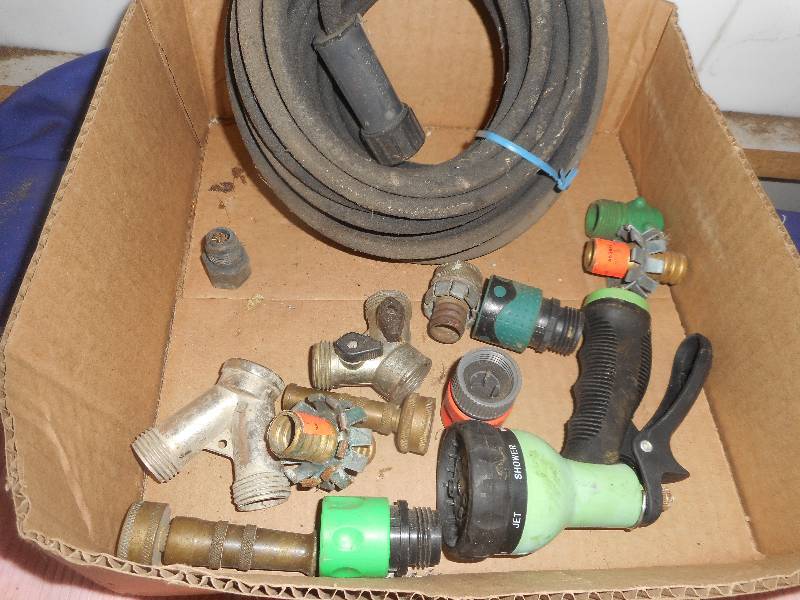 VINTAGE METAL SPRINKLER , HOSE ATTACHMENTS