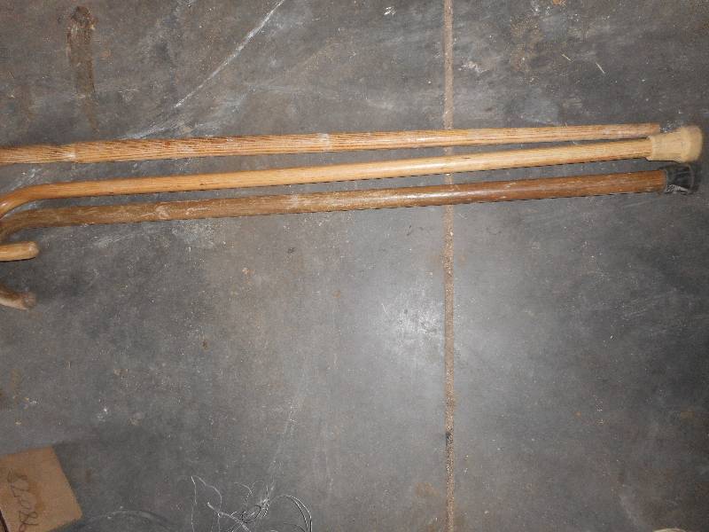 3 VINTAGE WOOD CANES