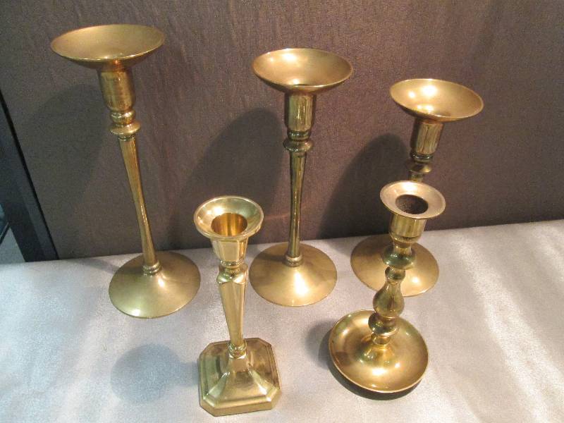 Set of 3 Descending Candleholders, ...