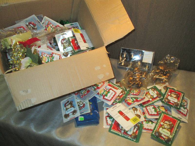 Box of Personalized Ornaments, Ange...