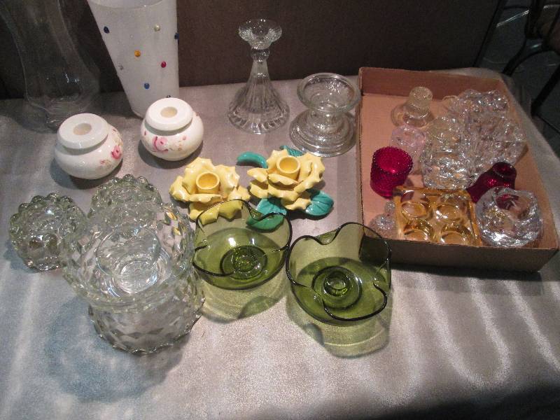 Assorted Candle Holders & Vases...