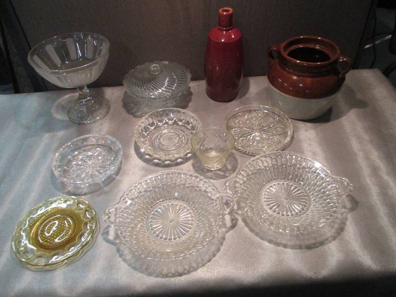 Assorted Cut Glass, Candy Dish, Bea...