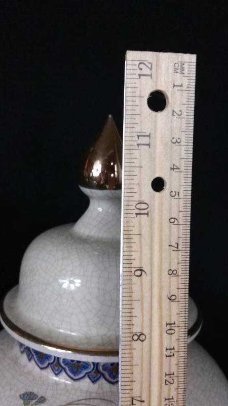 Andrea by Sadek Porcelain Covered Ginger Jar