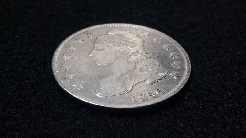 1836 Capped Bust Silver Half Dollar