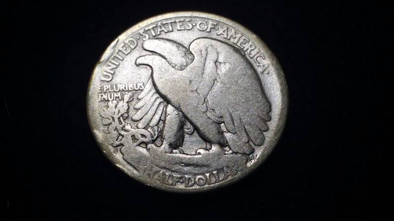 1921 S Silver Walking Liberty Half Dollar