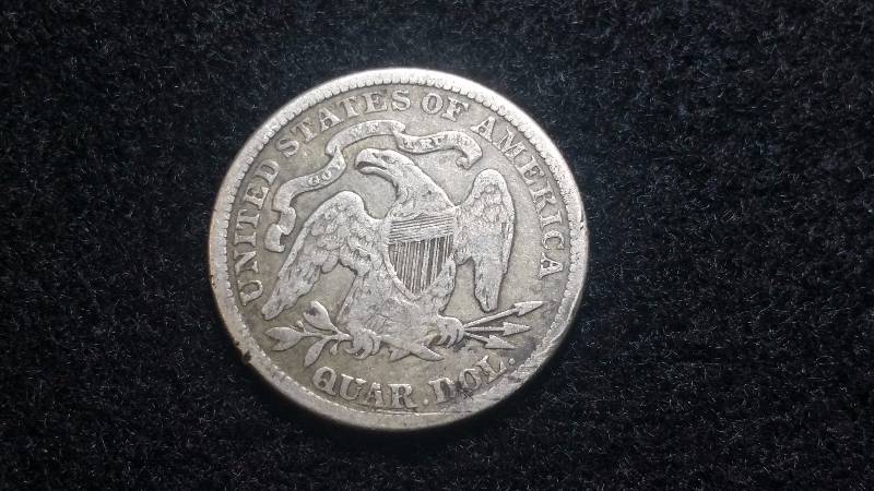 1876 Seated Liberty Silver Quarter
