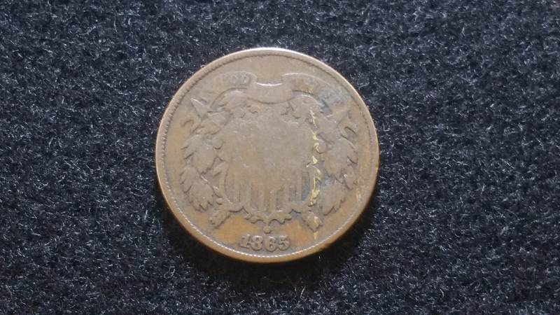 1865 Two Cent Piece