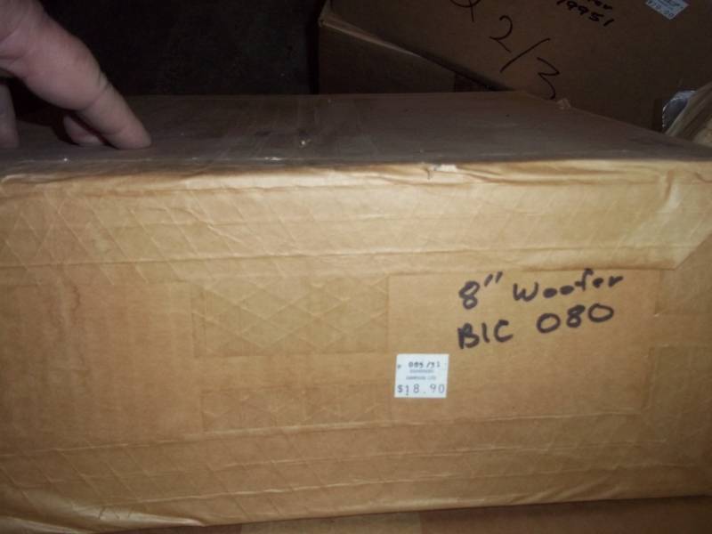 lot 58 image: 8 Woofer BIC 080 Sealed in Box