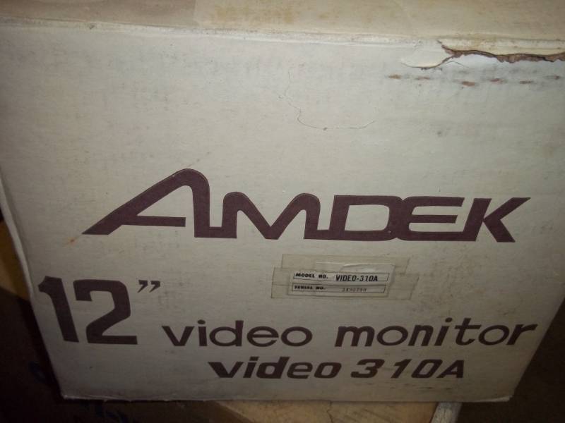 lot 107 image: Amdek 12 Video Monitor in original Box