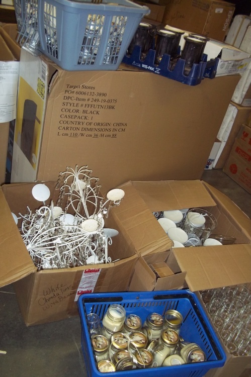 lot 127 image: Large Assortment of Candle holders some metal and glass Votives